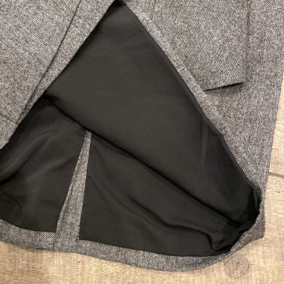 Karen Millen Boat Neck Sleeveless Mini Dress Pepper Grey Size 10 - Picture 6 of 12